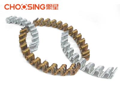 3.4mm Zinc Plating Zig Zag Chair Springs , Upholstery Tension Springs Silver 20 Length