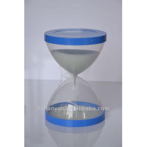 Ampulheta de plástico não quebrada 5 minutos faça você mesmo ampulheta de areia