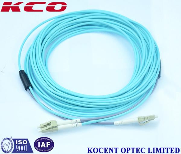 OM3 OM4 OM5 LC Duplex Fiber Optic Patch Cord / Armoured Fibre Optic Cable