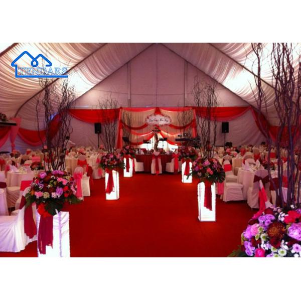 Customized Curved Clear Span Event Tent UV Resistant Fire Retardant Unusual Marquees