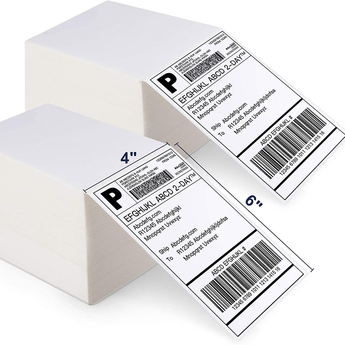 Biodegradable грузя ярлыки Fanfold Waybill 4x6 ярлыков A6 термальные