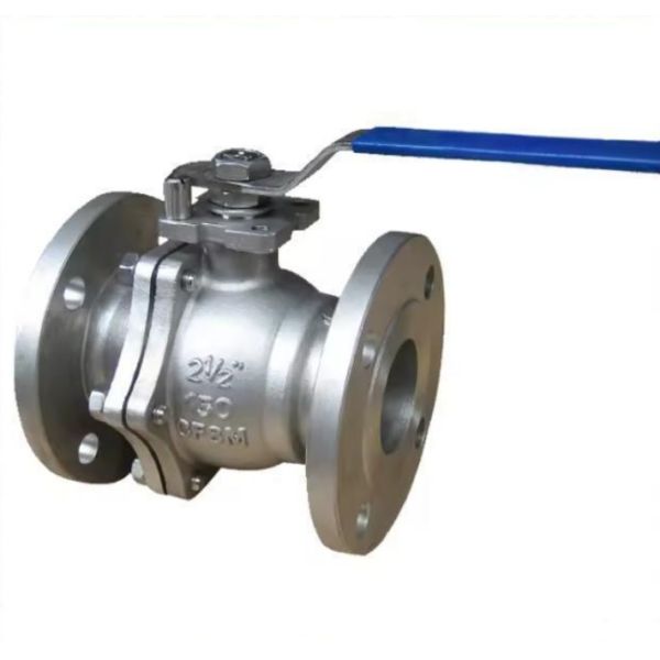 2PC Manual Floating Ball Valve Reducer Bore WCB Stainless Steel Flange Thread End PN16 Class150 Industrial Water Oil Gas Valve