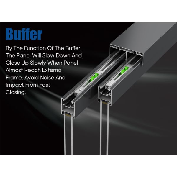 New Popular New Design High Quality Movable Screen Panels Slim Frame Sliding windows