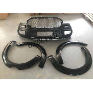 Jogos pretos matte do corpo do amortecedor dianteiro 4x4 para a guarda florestal 15 - 17 com luzes de névoa