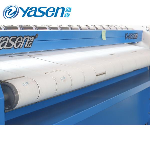 Professional 1.5kw Automatic Laundry Flat Ironer With Steam Or Electric Heating