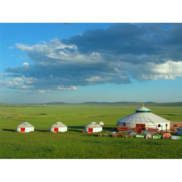 Festival Activity Mongolian Tent Home With 4 Layer Fire Resistance Cover Fabric