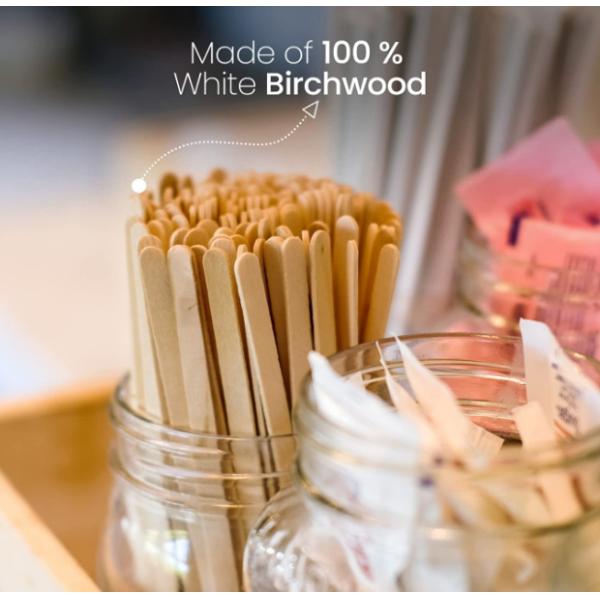 Большой устранимый деревянный кофе шевелит ручки 5,5 дюйма