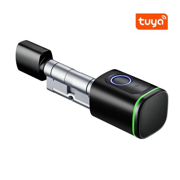 BLE Network Smart Cylinder Biometric Fingerprint Lock for Wooden Aluminum and Steel Doors