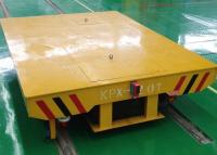 Voiture de rail à plat de plancher en béton d'usine avec le système de rotation