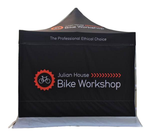 10x10ft Waterproof Pop Up Canopy Tent With Full Sidewalls, Heavy Duty Outdoor Exhibition Tents