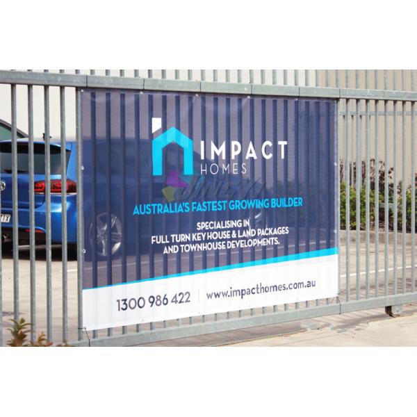 UV Resistant Large Format Mesh Banners 1.02m - 3.20m Width For Outdoor Advertising