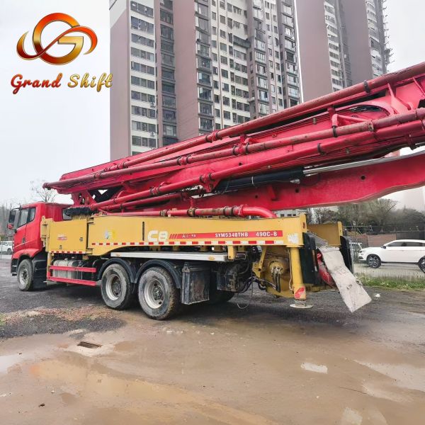 Used SANY SYM5340THB 48m Boom Concrete Pump Truck with 170m³/h Output, 2020 Model Ready to Ship