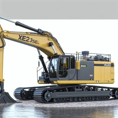 Excavadora anfíbia XE215SLL com motor Isuzu Boom de longo alcance de 17M