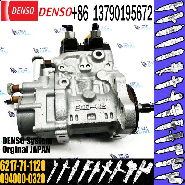Оригинальный двигатель D155 D155AX-6 SA6D140E топливный насос Assy,Denso инжекторный насос:094000-0322,6217-71-1120, 6217-71-1121,6217-71