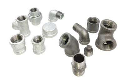 Threaded Galvanised Plumbing Fittings 1/2 Inch For Piping System Industry