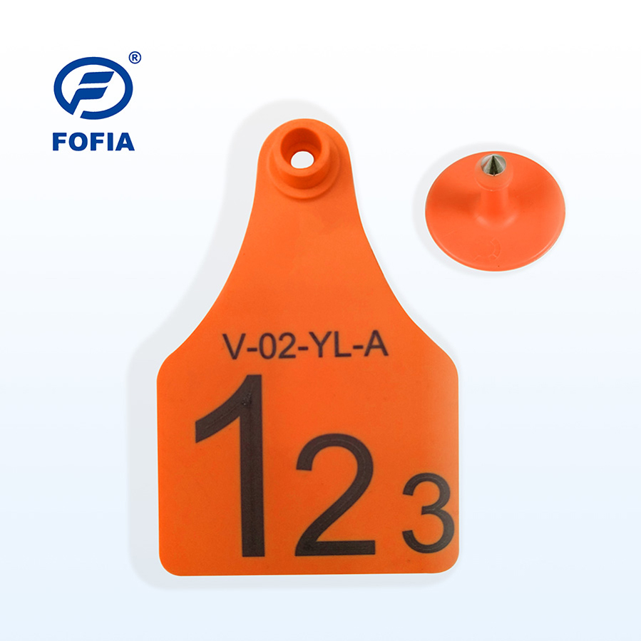New T921 Animal Ear Tag Yellow Goat High Quality RFID TPU Ear Tags for Farm Use Cattle