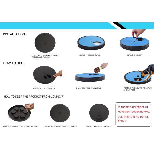 Pet Slow Food Toy with Sandpaper Scraper and Treat Dispenser Orders Accepted