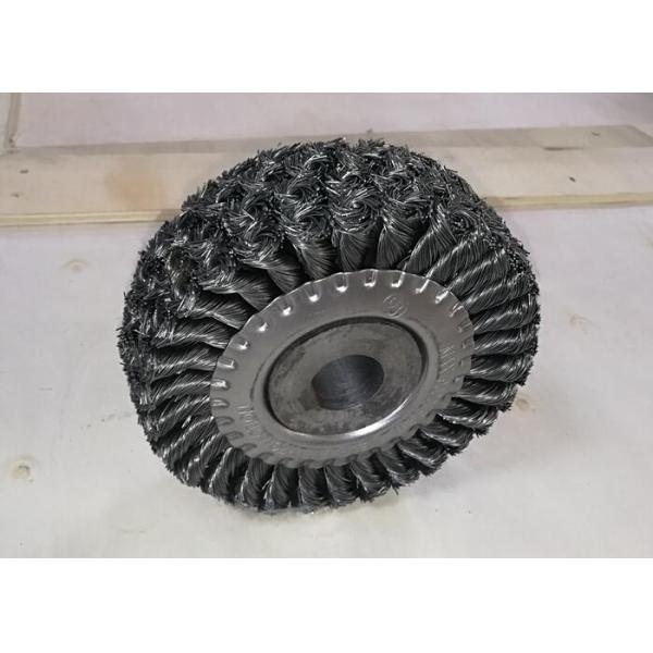 Four Section Knotted Wire Wheel Brush Roller 150mm OD For Rust Removal