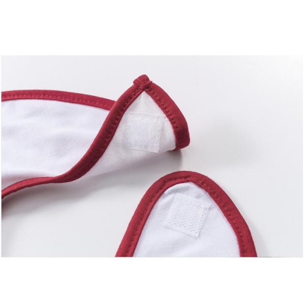 Polyester Cotton Infant Bibs DIY Sublimation Blank Baby Bibs For Heat Transfer Printing