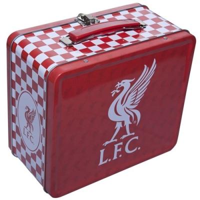 LFC Metal Rectangle Tin Box Handled Case 4C Printed With Customer's Own Design
