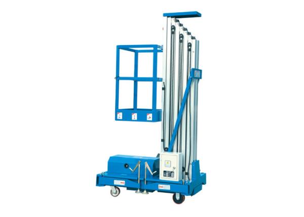 Capacidade avaliado 150kg do único elevador de alumínio da plataforma de trabalho aéreo do mastro GTWY-1000
