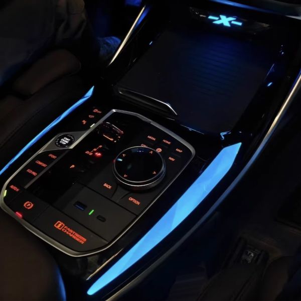 Multi-Color Ambient LED Light Strips for BMW X3 X4 IX3 with Plug-and-Play Installation and Vehicle-Specific Design