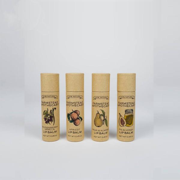 Round Tube Tea Cans Printed Gift Boxes / Brown Cylinder Kraft Paper Box