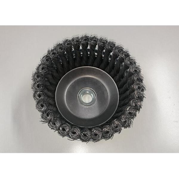 Surface Cleaning 5 Inch Heavy Duty Double Layer Cup Body Twist Knotted Cup Brush