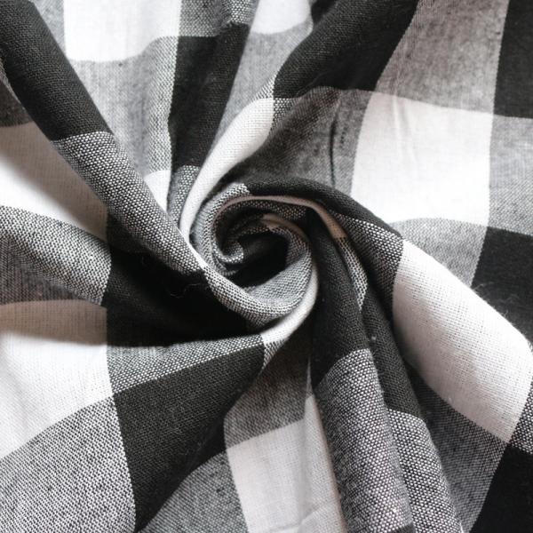Women Plaid V-Neck Sleeve Casual Dress