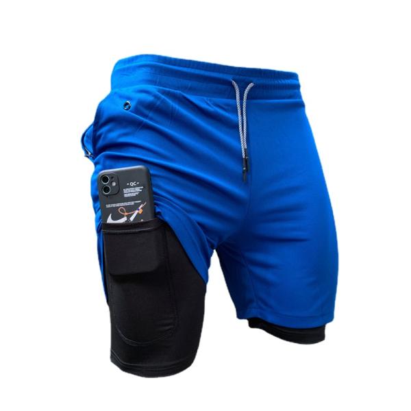 Chemical Fiber Blending Men's Elastic Waist Shorts for Quick Dry and Custom Print
