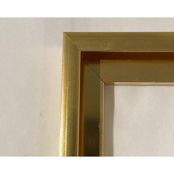 Bright Gold Finish Aluminum Profile for Decorative Standing Photo Frame Standing Design