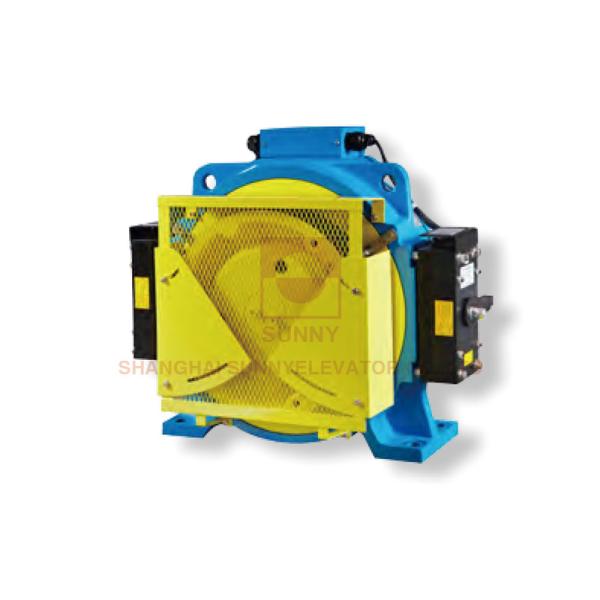 Single Wrap Gearless Traction Machine 320~1250kg Load  Passenger Lift