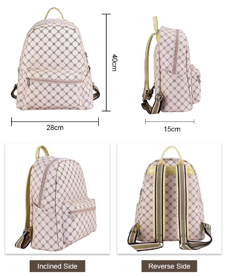 Fashionable Cute Womens Backpack Bags With Full Customize Logo Printing