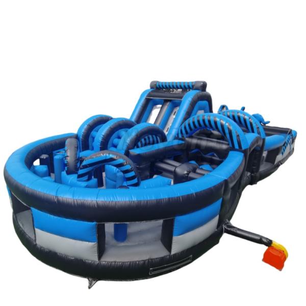 Plato 0.55mm PVC Tarqaulin Inflatable Comb Obstacle Course for Funny Team Events