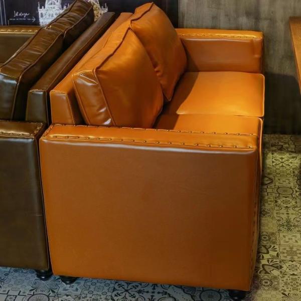 Antique Luxury U Shape Semi Circle Booth Seating Leather Hotel Restaurant Sofa Seats