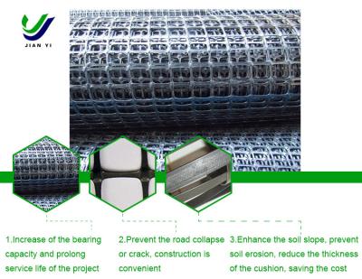 4m~5m Biaxial Plastic Geogrid for Slope Protection And Foundation Reinforcement