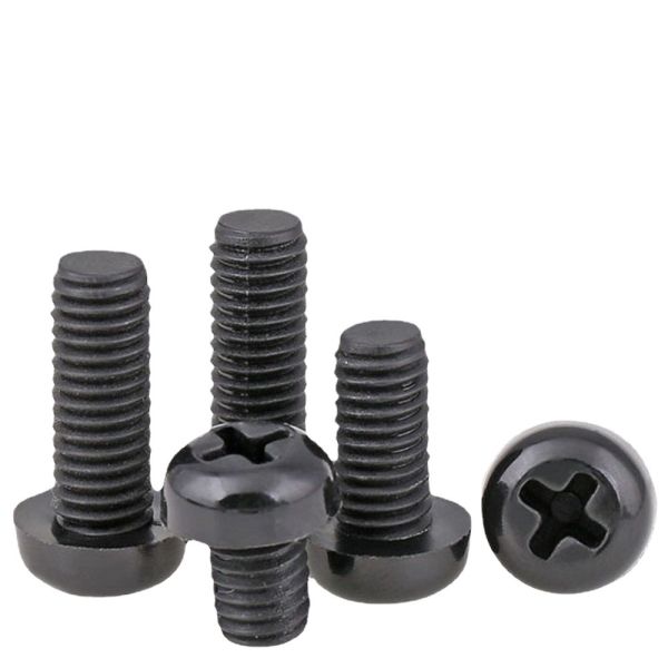 100% Inspection Before Shipment Metric Measurement System PA66 Nylon Pan Head Machine Screw with Cross Recessed Phillips