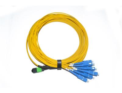 8 a fibra MPO/MTP Singlemode à fita do SC Ruggedized o cabo