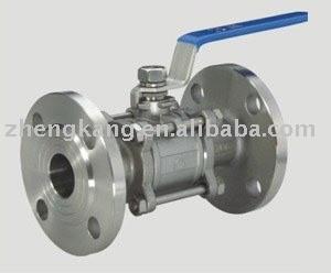 304 Handle 3 Piece Stainless Steel Ball Valve Food Grade PTFE Sealing Type