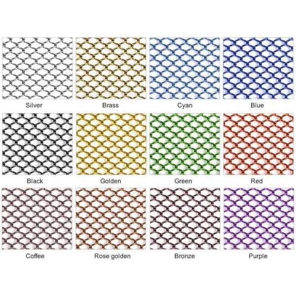 Brass Decorative Fashion Wire Mesh Mesh Partitions Curtain Fabric stainless steel woven wire mesh