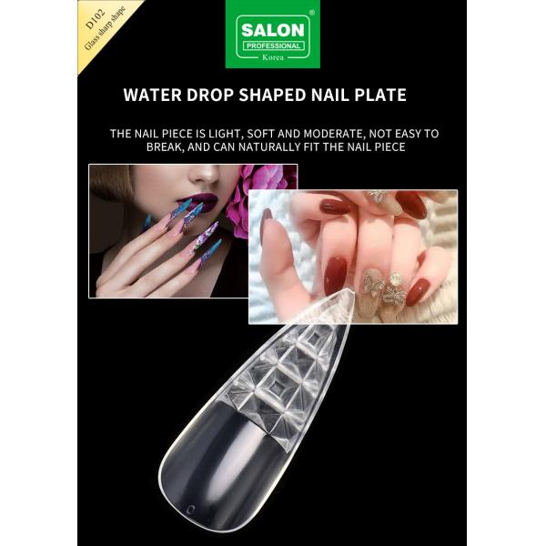 Nail Tips Set Clear Full Cover Fake Nails 500PCS/Box Acrylic Artificial Fingernails Sharp Shape False Nail Tips