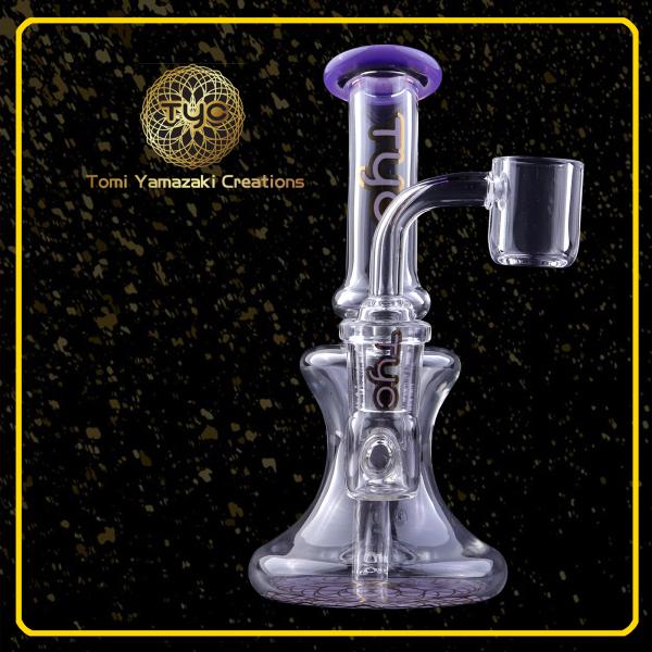 14 Inch Glass Smoking Pipe Big Recycle With Percolator