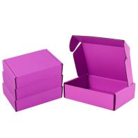 Caixa de armazenamento corrugada de papel kraft rosa Sakura para viagens / armazenamento