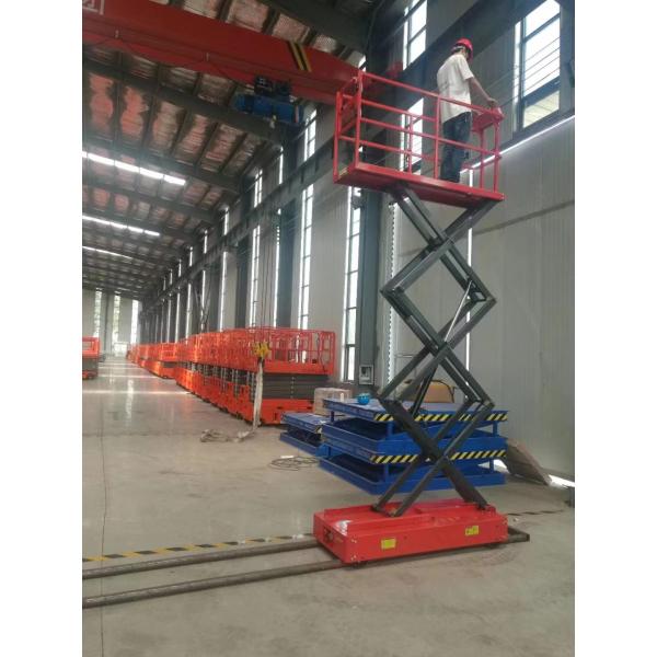 Батарея - емкость приведенной в действие самоходной повышаясь нагрузки 300kg/1000kg платформ работы