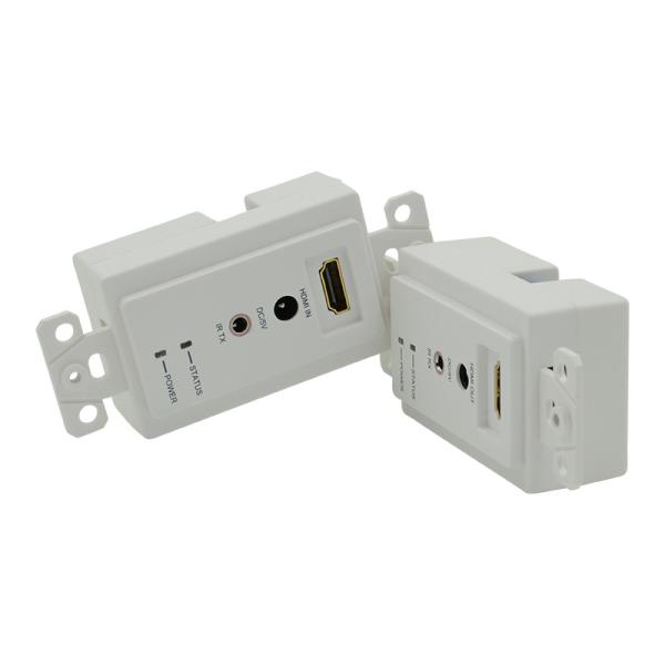 60m HDMI Wall Plate Extender Over Single Cat5e Cat 6 To Hdmi Extender Support 3D IR