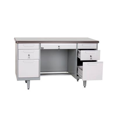 Mesa executiva de aço do computador grande dos lotes para o desktop do MDF do escritório