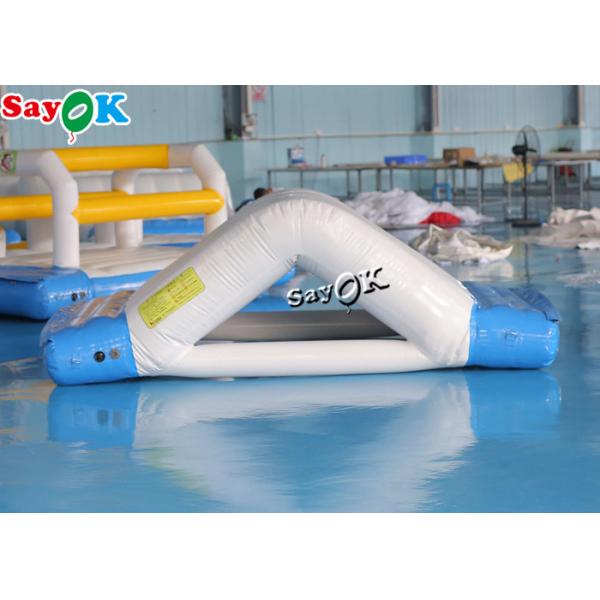 водные горки белой раздувной игры игрушек воды 3x2x1mH двойные