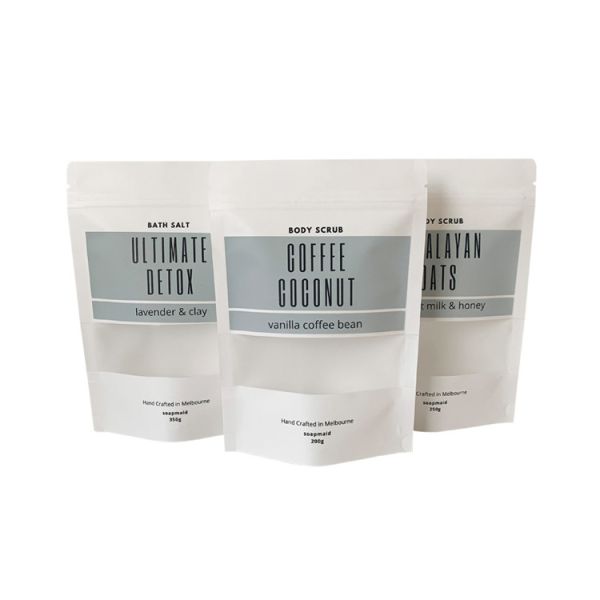 Frosted Zip Lock Food Bags , 300 Microns Doypack  Space Saver Bags