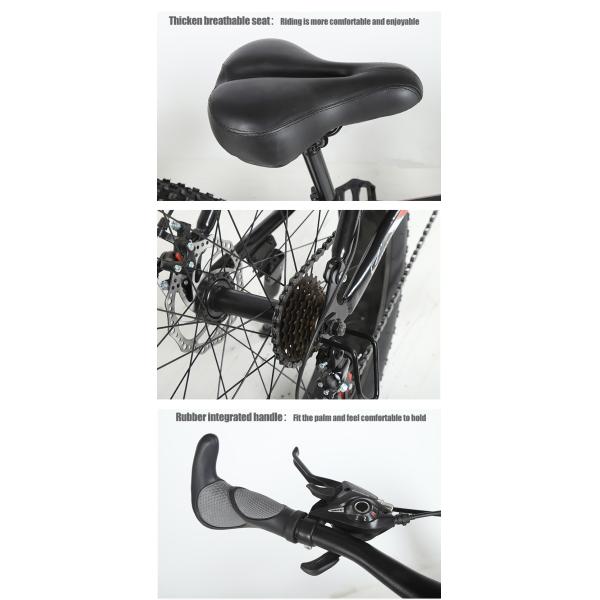 Vélo de montagne pliable à pneus de 26 pouces personnalisable avec levier de changement en alliage d'aluminium et fourchette en acier au carbone