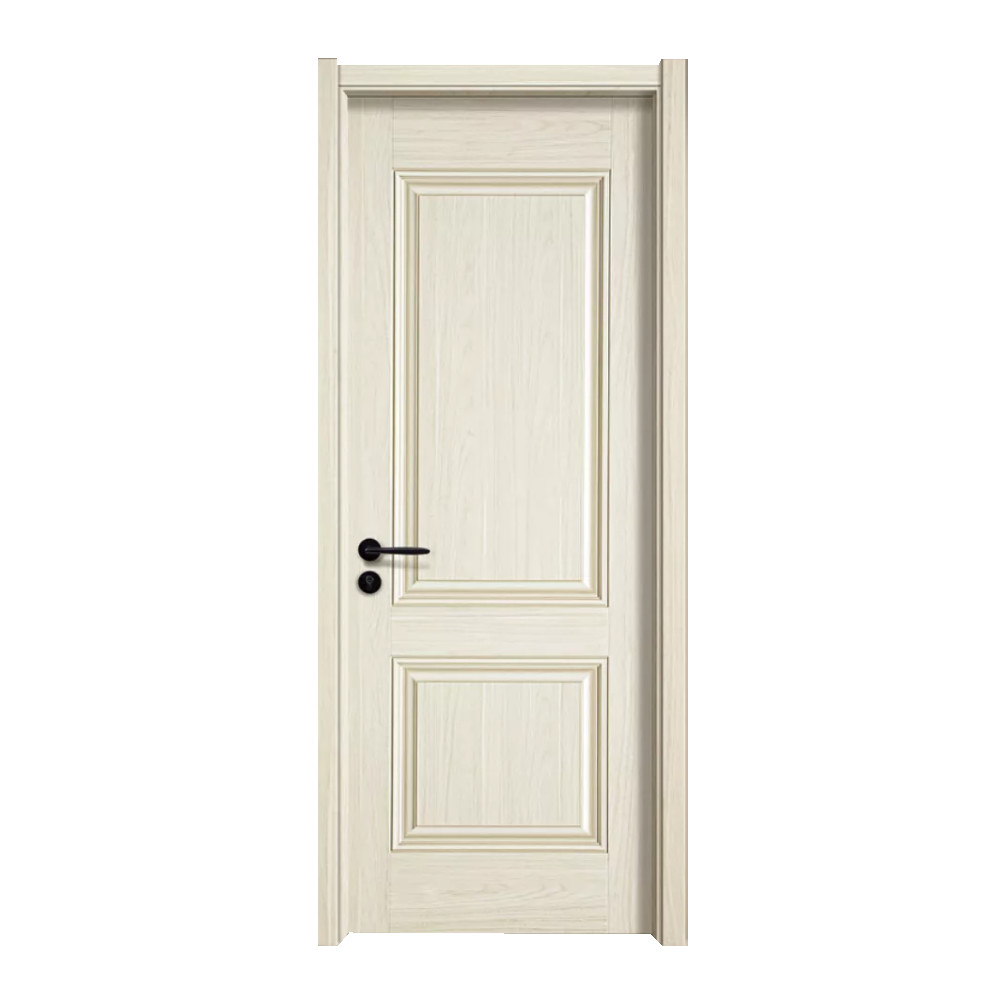 Customizable Wooden Wood Double Doors Solid Interior Veneer Room Modern Panel  Door for Office Philippines Price with Smart Lock